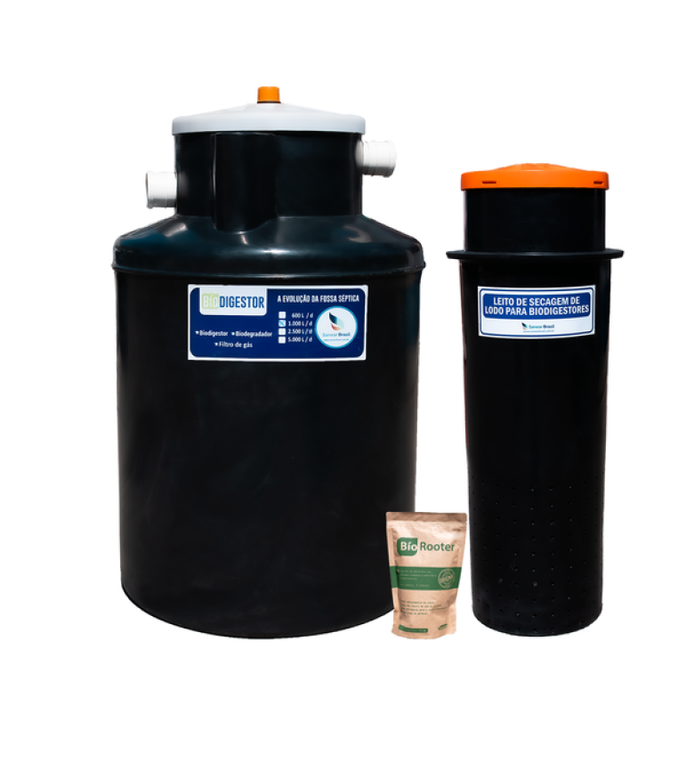 Fossa Séptica Biodigestor 1000l/dia Com Leito De Secagem